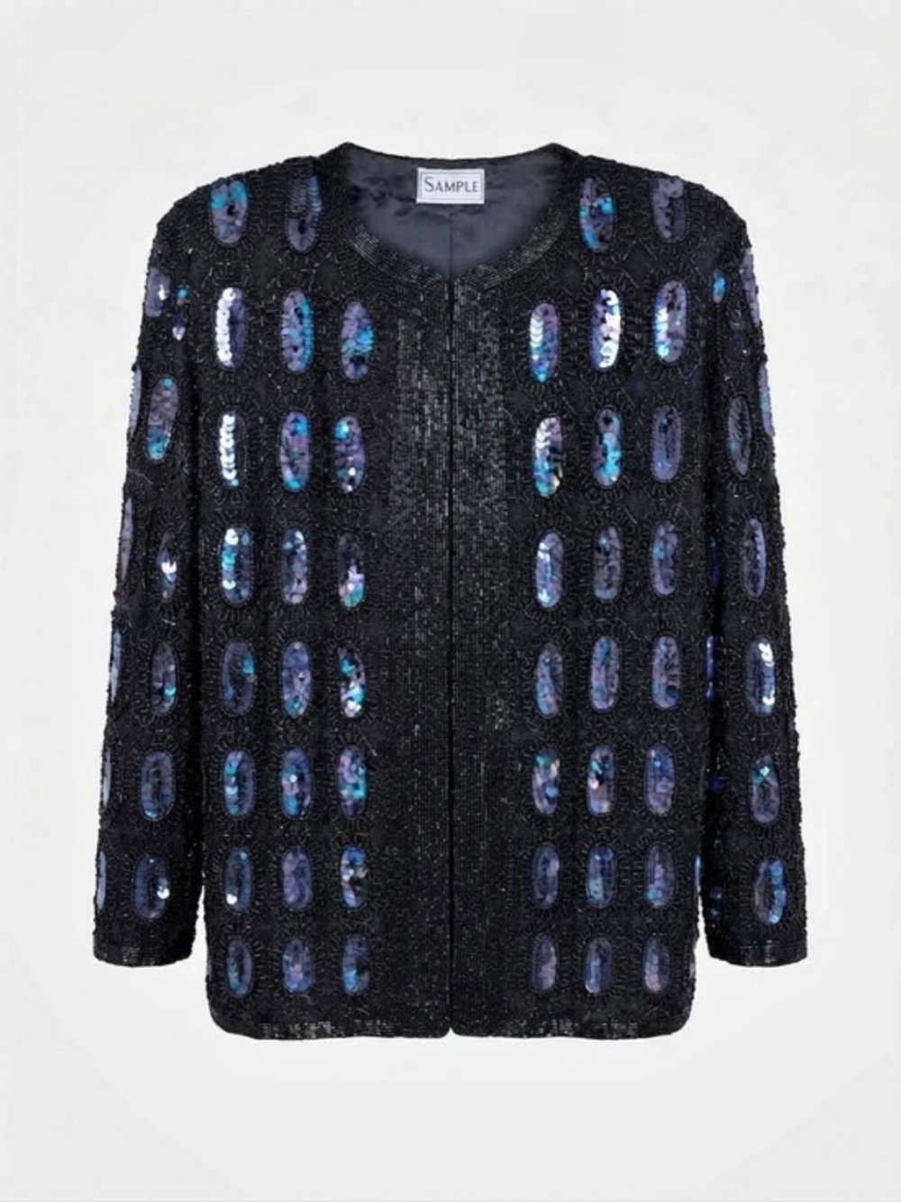 The Most AMAZING 80's Ultra Heavy Glam Fully Beaded Cardigan Jacket! 💜